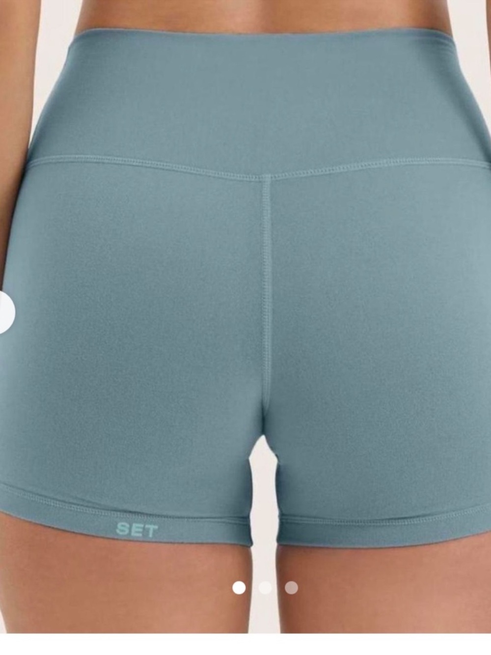 NEW Set Active XXL FORMCLOUD Workout Shorts Slushie Blue Soft Yoga Pilates Cute